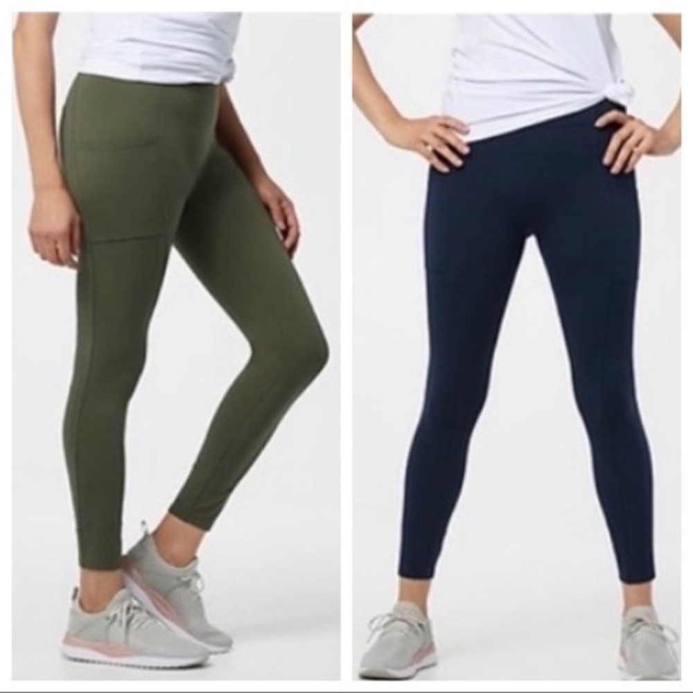 *ZUDA Lot of 2 Pocket Cargo Leggings Compression SIZE XSP